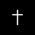 Croix sur fond noir
